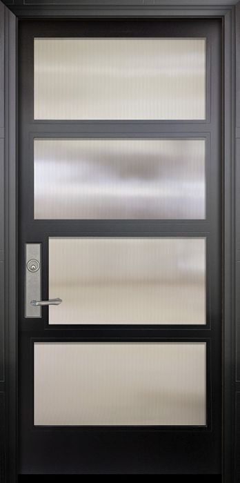 36" x 80" 1 Block Left Smooth NP-Series Narrow Profile Door