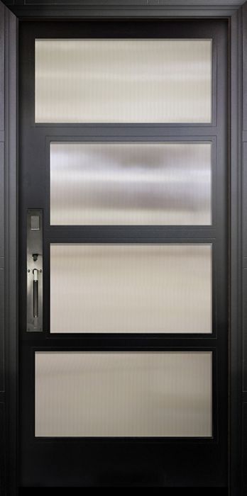 36" x 80" 2 Block Left Smooth NP-Series Narrow Profile Door