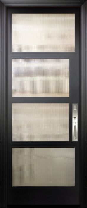 42" x 96" 2 Block Right Smooth NP-Series Narrow Profile Door