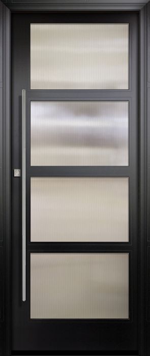 42" x 96" 4 Block Left Smooth NP-Series Narrow Profile Door