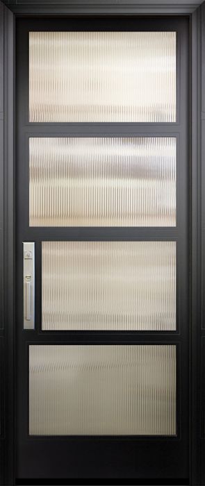36" x 96" 1 Block Left Smooth NP-Series Narrow Profile Door
