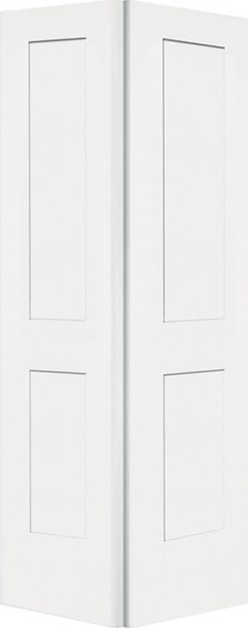 Custom Size  up to 84" Monroe Shaker Hollow Core Smooth Bifold 