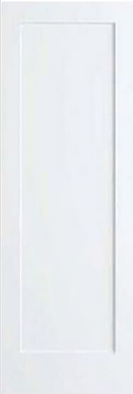 80" 1-Panel Shaker Primed Wood Single Door