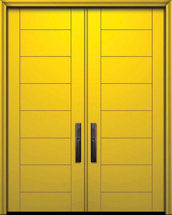 96" Double Brentwood Smooth Solid Contemporary Door