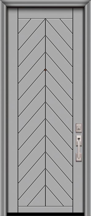 IMPACT | 96" Chevron Smooth Solid Contemporary Door