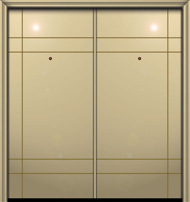 80" Double Inglewood Smooth Solid Contemporary Door