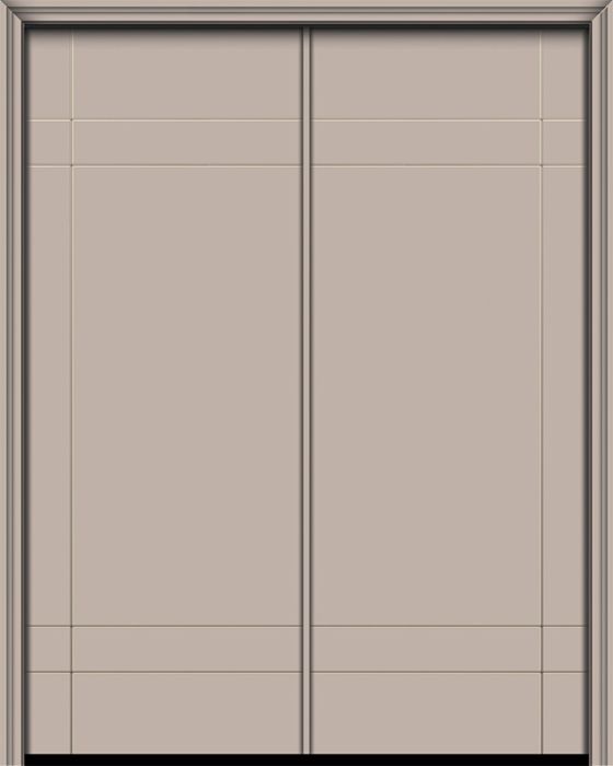 96" Double Inglewood Smooth Solid Contemporary Door