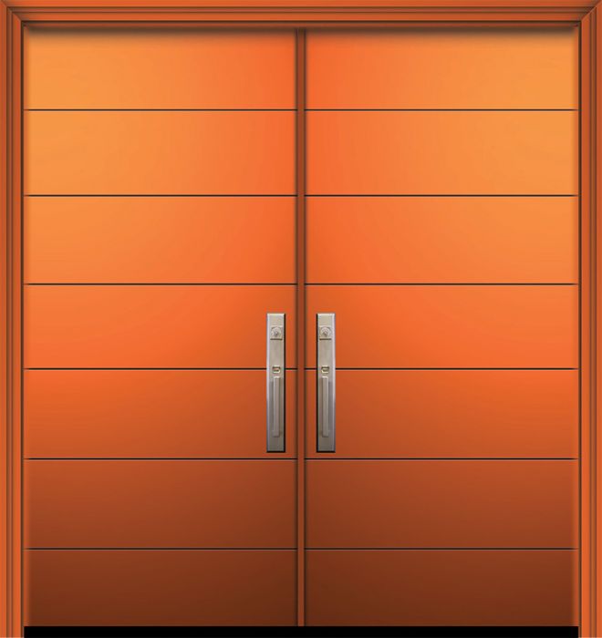 IMPACT | 80" Double Westwood Smooth Contemporary Door