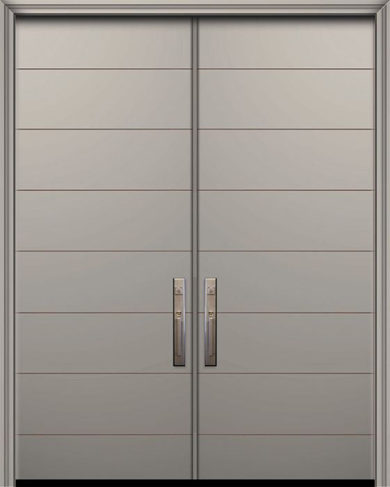 96" Double Westwood Smooth Solid Contemporary Door