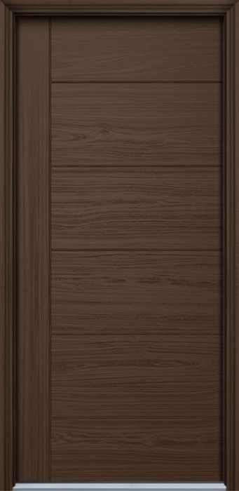 80" Contemporary Milan Teakgrain Single Door
