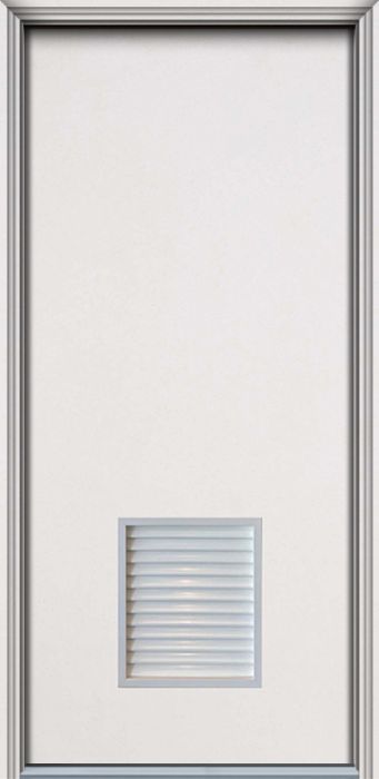 80" 1/4 Vent Louver Smooth Fiberglass Single Door