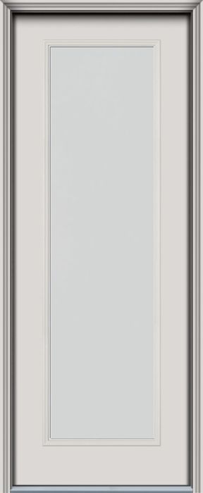 96" Blanca Full Lite Smooth Fiberglass Single Door