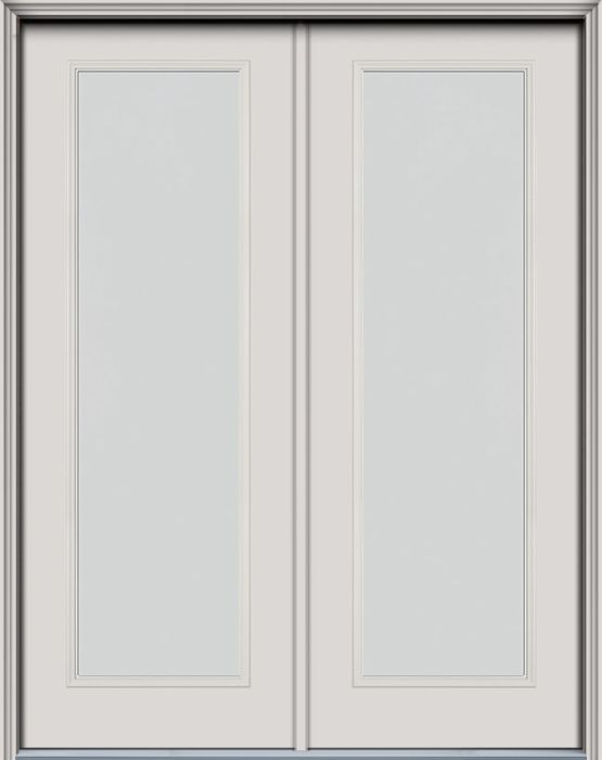 96" Blanca Full Lite Smooth Fiberglass Double Door