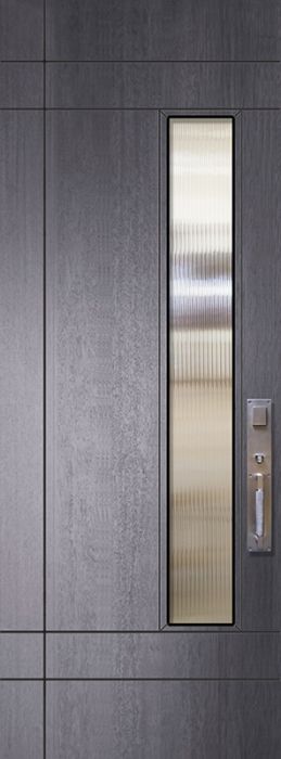42" x 96" Santa Barbara Mahogany Contemporary Door w/Textured Glass