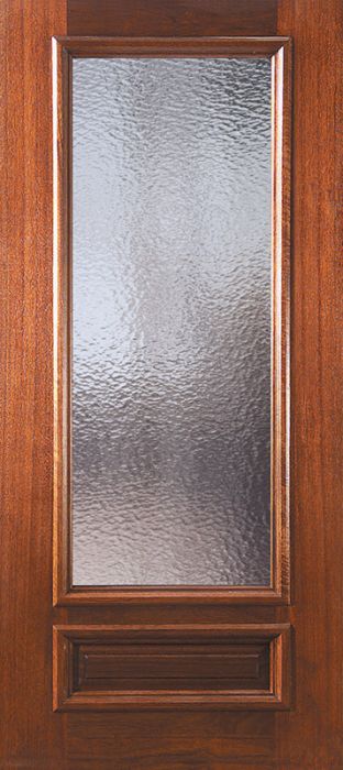 36" x 80" 3/4 Lite Portobello Mahogany Door