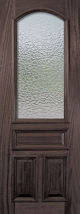 36" x 96" Arch Lite Portobello Mahogany Door