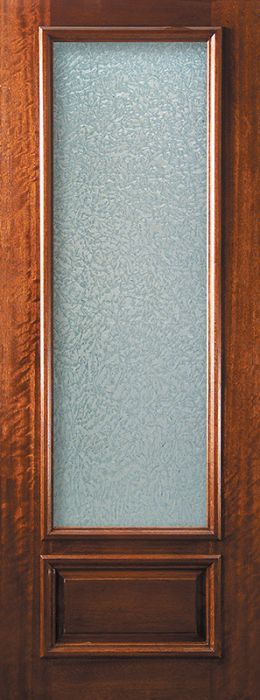 96" 3/4 Lite Portobello Mahogany Door