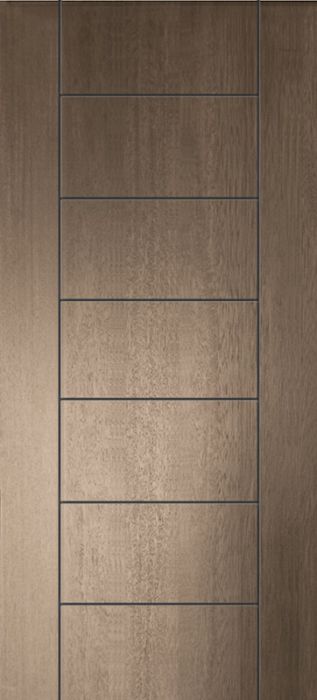 80" Brentwood Mahogany Contemporary Door