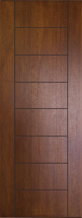 96" Brentwood Mahogany Contemporary Door