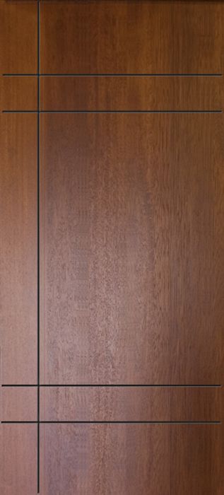 80" Inglewood Mahogany Contemporary Door