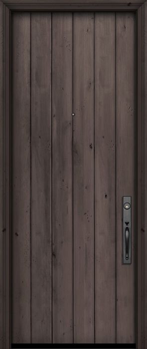 36" x 96" Square Top Plank Estancia Alder Door