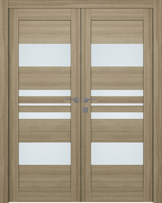 Prefinished Romi Vetro Shambor Modern Interior Double Door