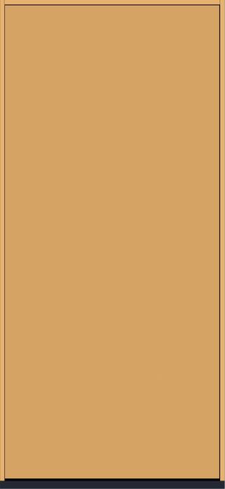 80" Flush Panel Smooth Fiberglass Single Door
