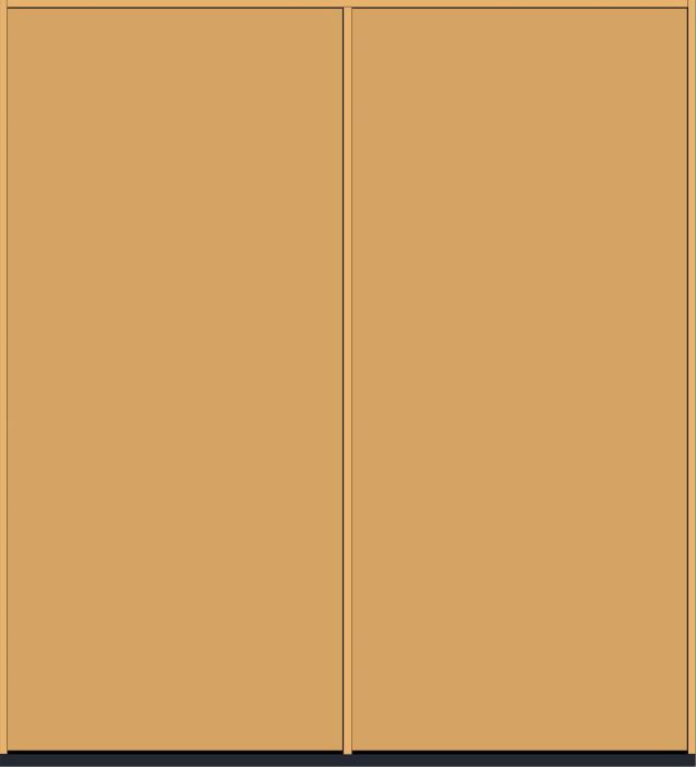 80" Flush Panel Smooth Fiberglass Double Door