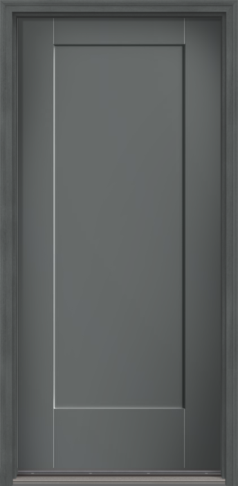 80" 1 Panel Shaker Smooth Fiberglass Single Door