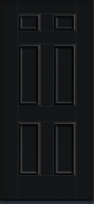 80" 6 Panel Smooth Fiberglass Single Door