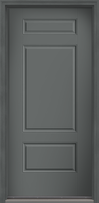 80" 3 Panel Smooth Fiberglass Single Door