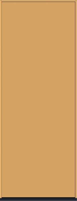 96" Flush Panel Smooth Fiberglass Single Door