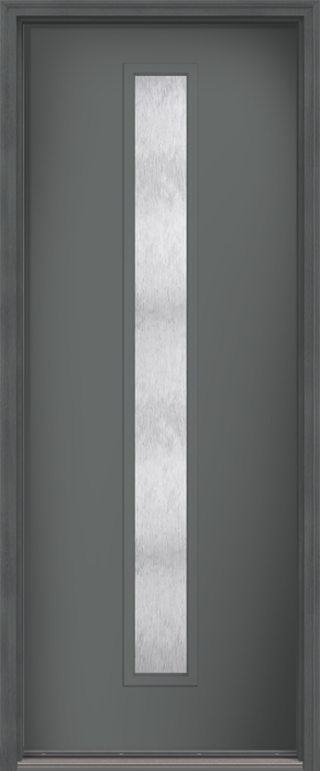 96" Chord Modern Pulse Linea Centered Smooth Fiberglass Single Door
