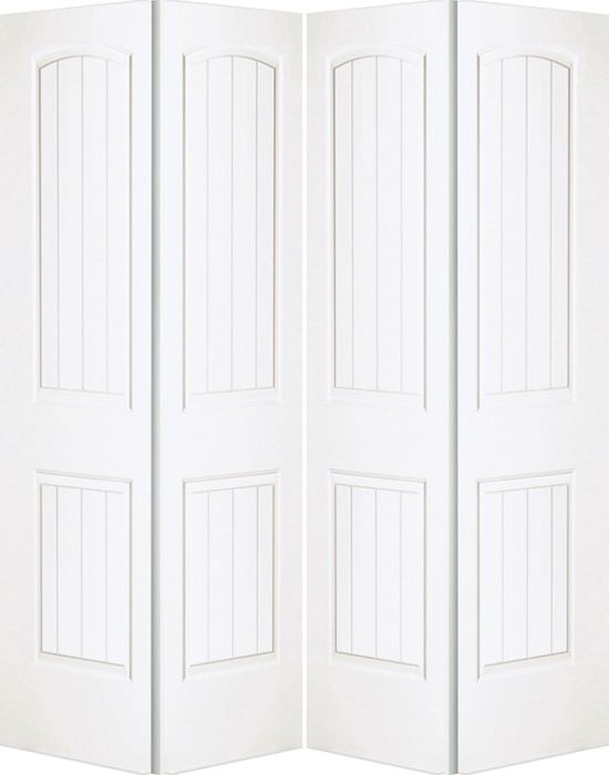 96" Santa Fe Hollow Core Smooth Bifold 4 Door