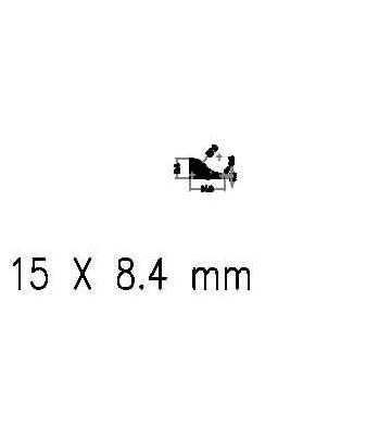 Mahogany (Meranti) Ogee Bead 0.59x0.33x108 for Uni
