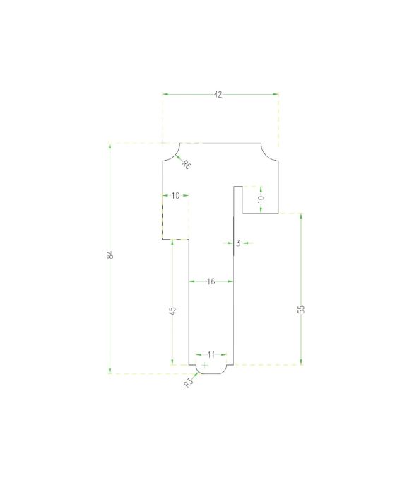 Mahogany (Meranti) Astragal X3.13X1.56X84 For 1-3/4 Doors