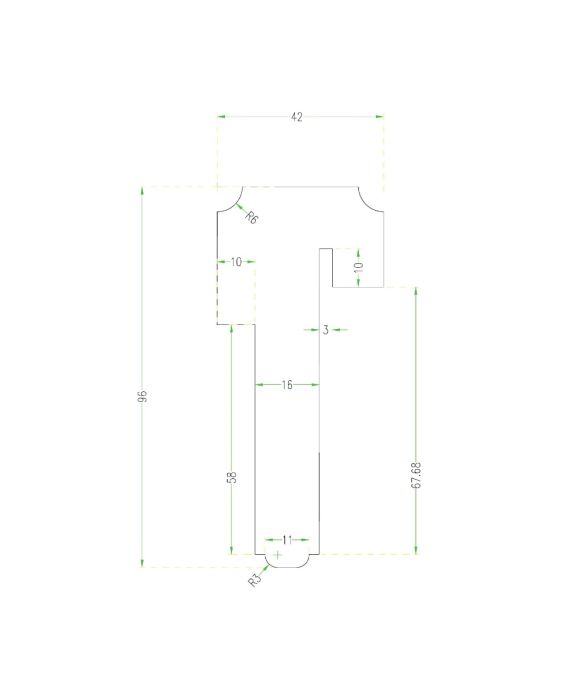 Mahogany (Meranti) Astragal 3.78x1.56x122 for 2-1/4 Doors
