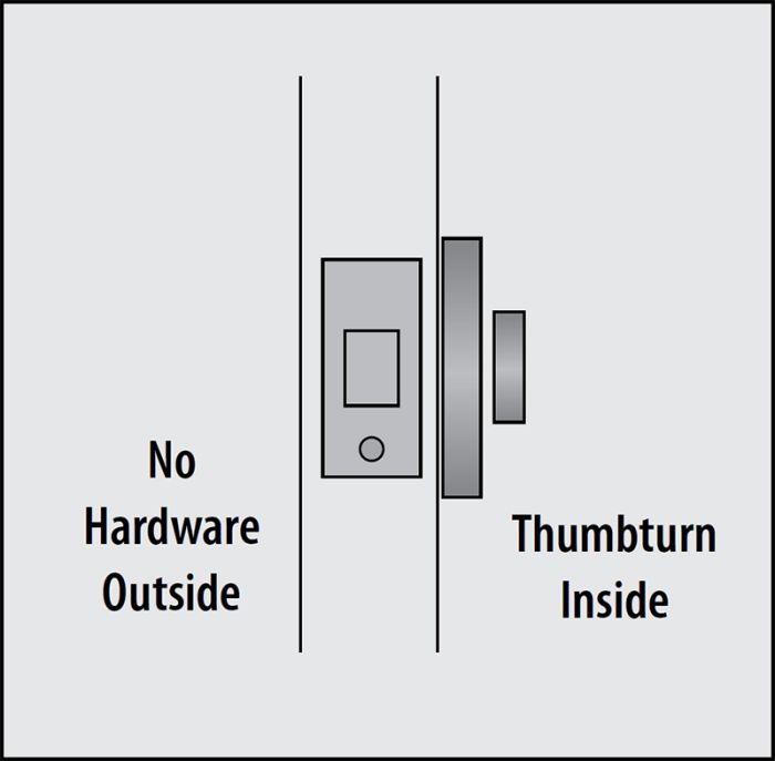 Single Sided Saratoga Style Deadbolt