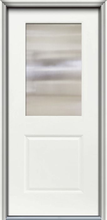 ValueSeries|80" 1/2 Lite Smooth Flush Glazed Single Door