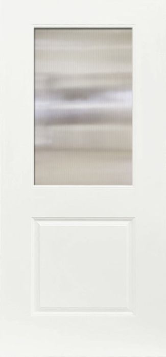 ValueSeries|80" 1/2 Lite Smooth Flush Glazed Single Door