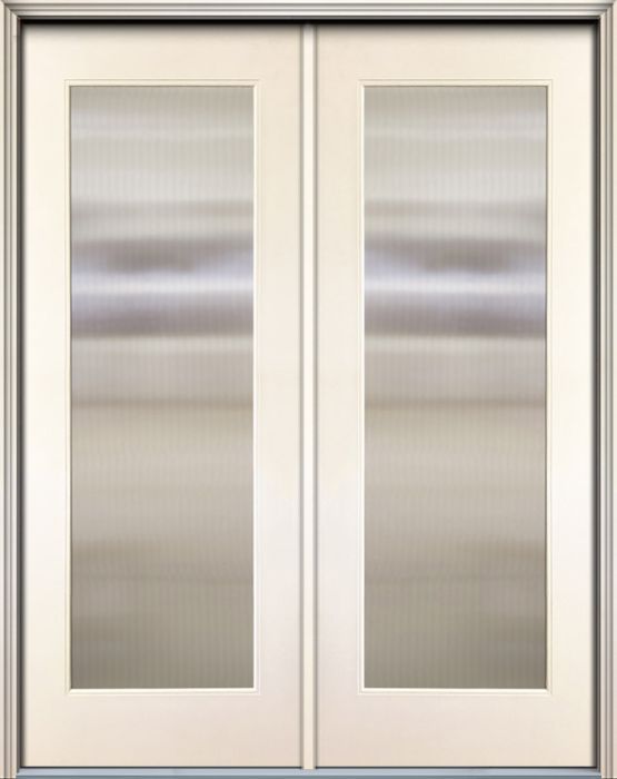 ValueSeries|96" Full Lite Smooth Flush Glazed Double Door