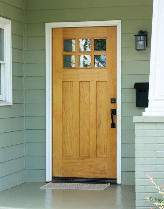 96" Mahogany Tuscany TDL 6 Lite Single Door