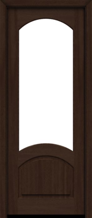 96" Mahogany Venice 1 Lite SDL Single Door | HVHZ Impact
