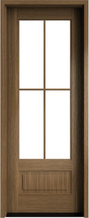 96" Mahogany Wakefield 4 Lite SDL Single Door
