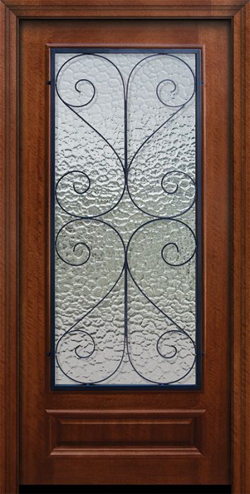 36" x 80" 3/4 Lite Salado DoorCraft Mahogany Door