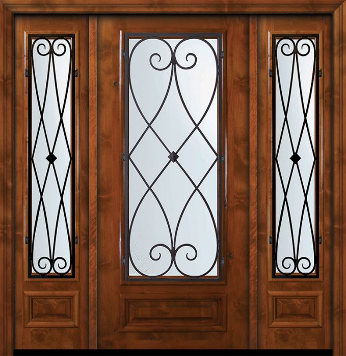 36" x 80" 3/4 Lite Charleston Alder Door /2side
