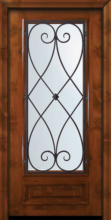 36" x 80" 3/4 Lite Charleston Alder Door