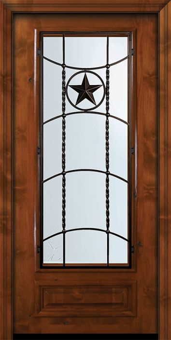 36" x 80" 3/4 Lite Texan Alder Door