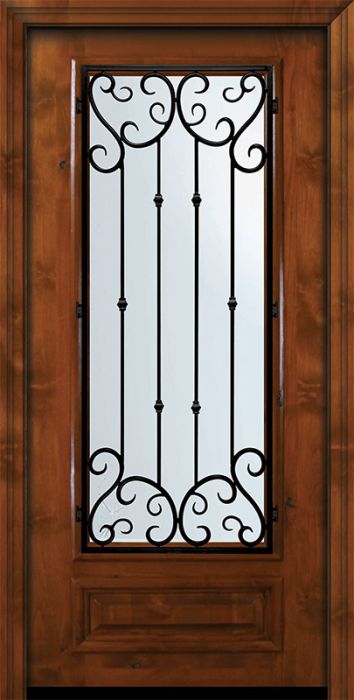 36" x 80" 3/4 Lite Valencia Alder Door