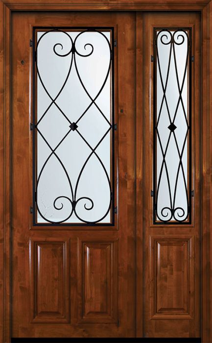 36" x 96" 2/3 Lite Charleston Alder Door /1side